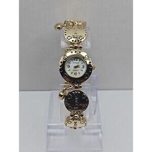 Studio Time Inspirational Watch Women Gold Tone 22mm Christian New Battery